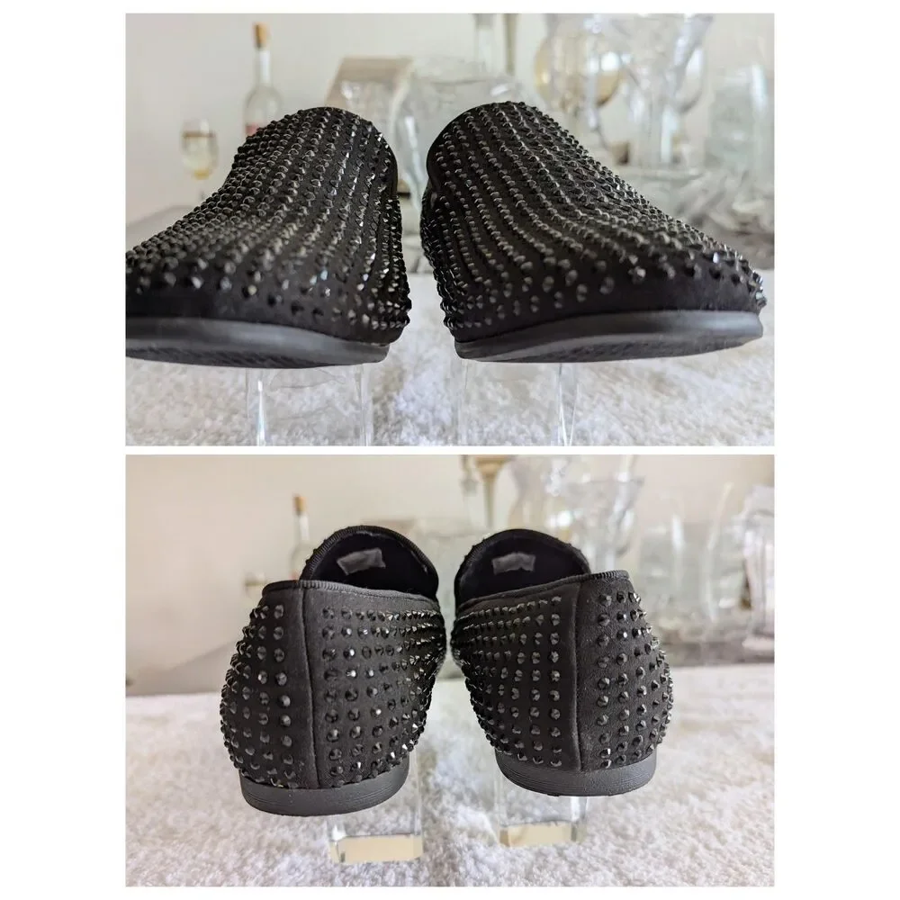 Steve Madden Broyals Swarovski  Embellished Slip-On Loafers  Sz 7